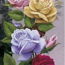 Схема вышивки «pekné ruže»