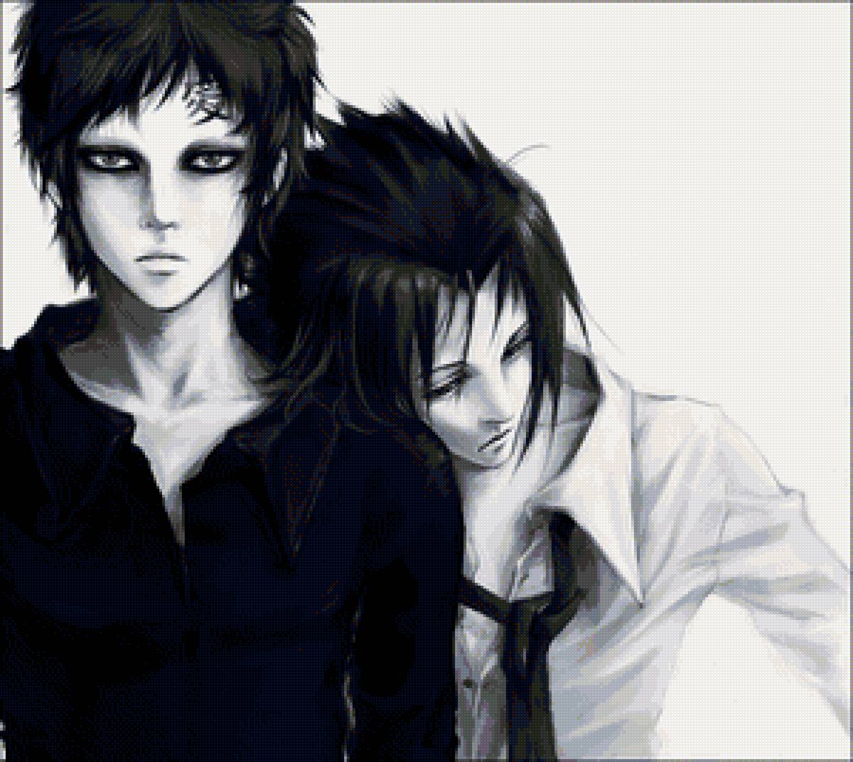 Гаара и Саске - naruto, аниме - предпросмотр