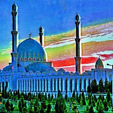 Схема вышивки «мечеть Сопормурата Ходжи»