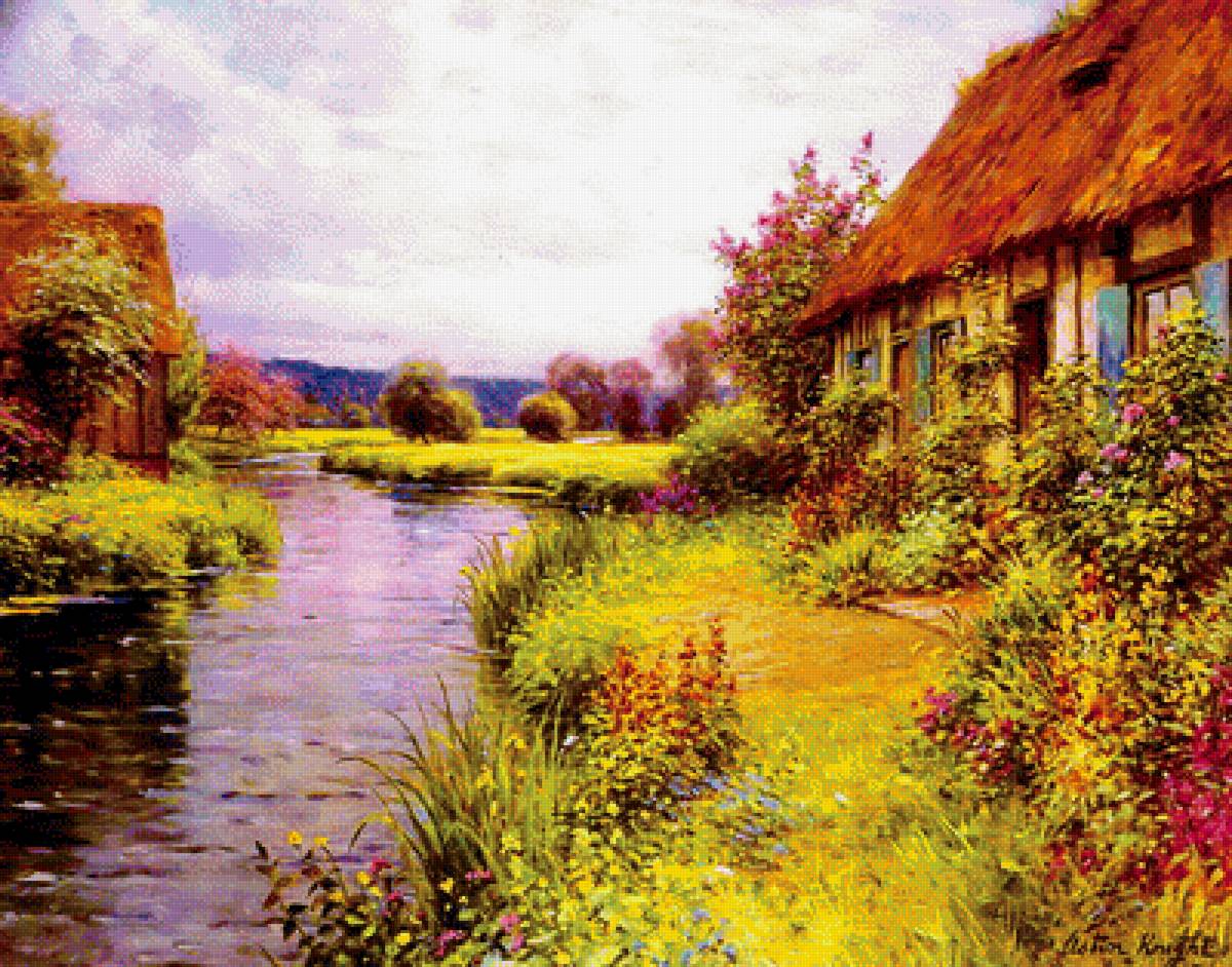 Домик - пейзаж, природа - предпросмотр