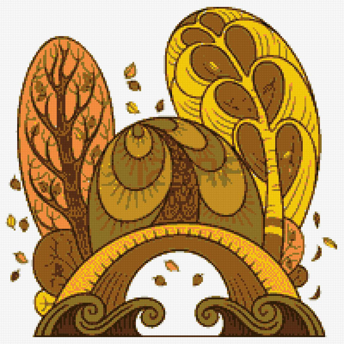 деревья - деревья, стилизация - предпросмотр