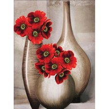 Схема вышивки «вазы с цветами»