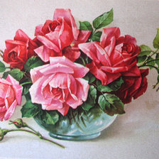 Оригинал схемы вышивки «ružové ruže» (№1293506)