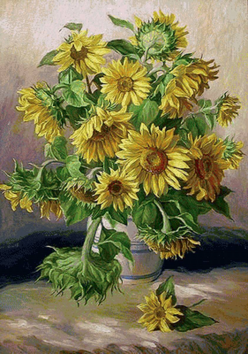 подсолнухи - предпросмотр