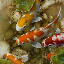 Схема вышивки «Рыбы»