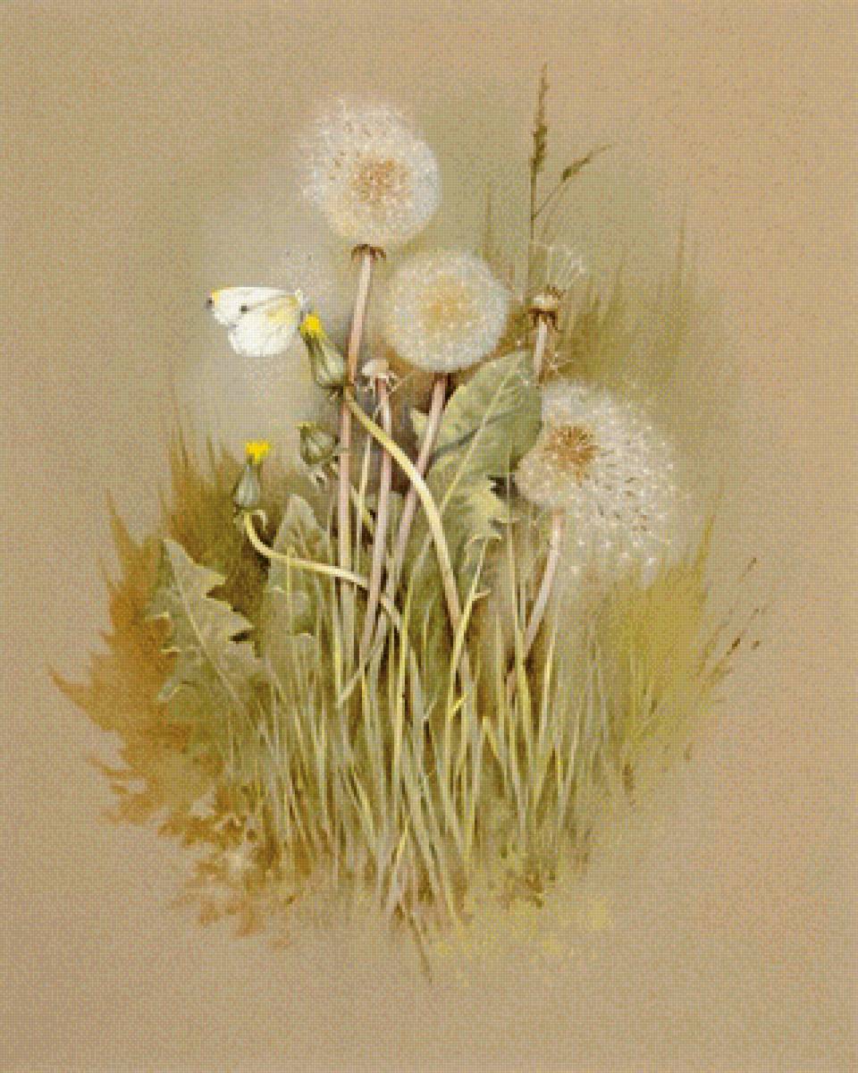 Одуванчики - цветы, художники - предпросмотр