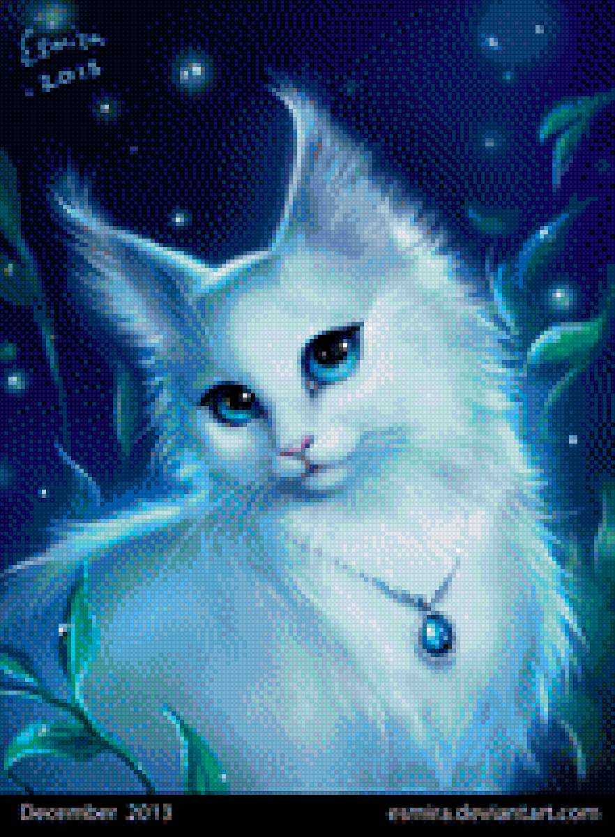 Красавица - кошки, фентази - предпросмотр