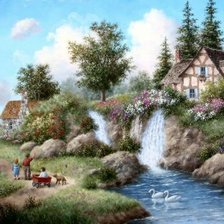 на прогулке