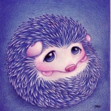 Схема вышивки «Ёжик»