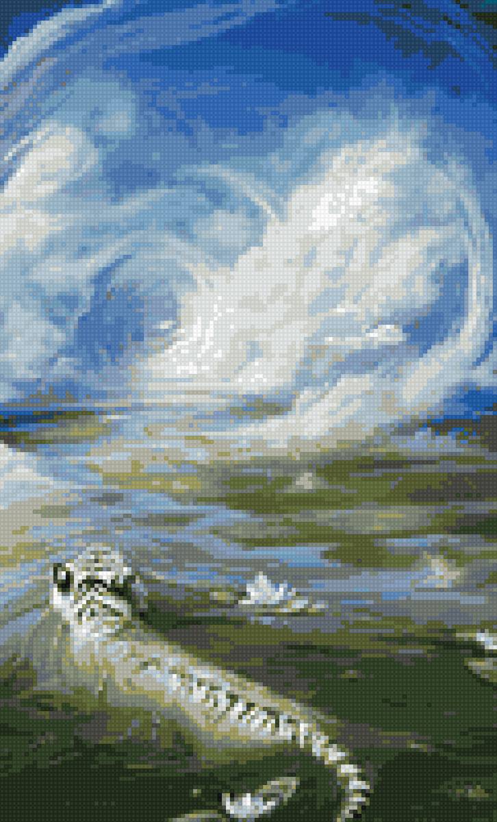 Белый тигр в воде - животные, тигр - предпросмотр