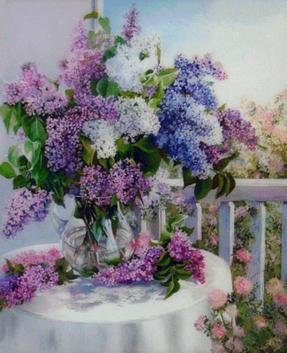 сирень - букет, цветы, сирень - предпросмотр