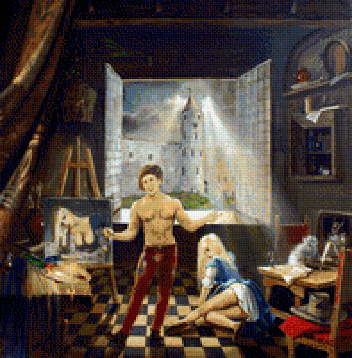 Боб Джек "Автопортрет в Хаапсалу" - картина боб джек, автопортрет в хаапсалу, боб джек - предпросмотр