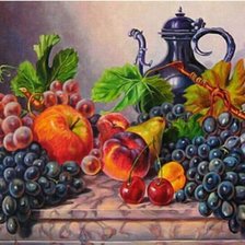Схема вышивки «zátišie s ovocím»