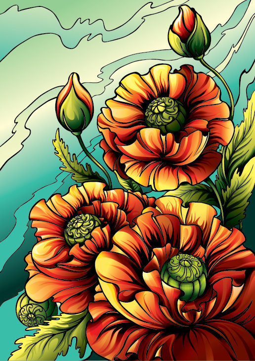 Маки - маки, букет, мак, цветы - оригинал