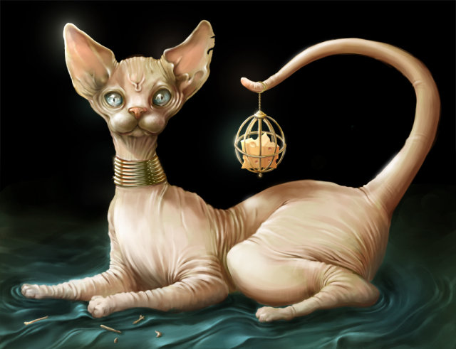 Сфинкс - кот, лысик, котейка, сфинкс - оригинал