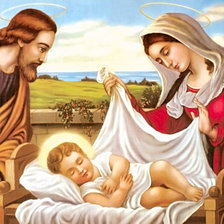 Оригинал схемы вышивки «Рождество Христово» (№1302430)