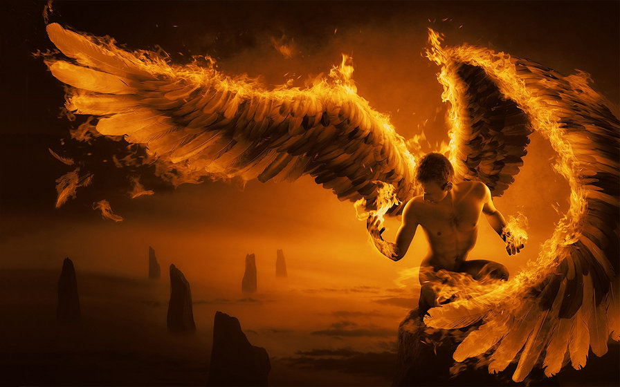 ангел в огне - ангел огонь фантастика - оригинал