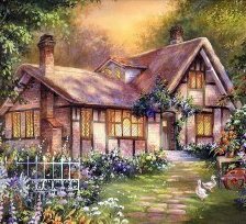 Оригинал схемы вышивки «домик5» (№1303407)