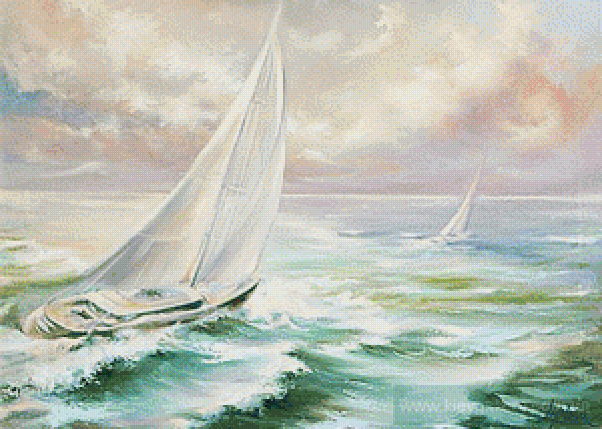 Светлая картина. Светлые картины. Море живопись светлые. Картина яхта в море. Картина с яхтой и волнами.