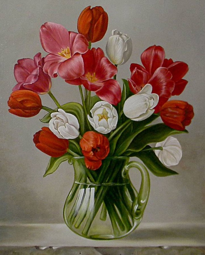 букет цветов - тюльпаны - оригинал