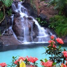 Схема вышивки «у водопада»