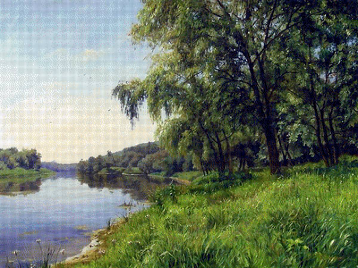 пейзаж - река, пейзаж, природа - предпросмотр