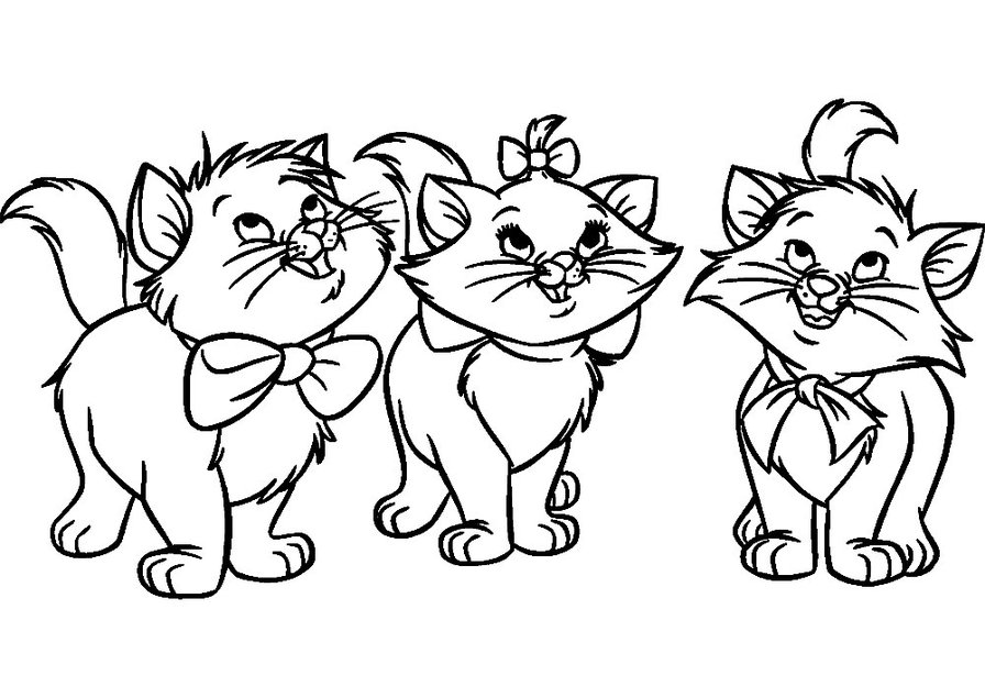 Aristocats,  черно-белое - оригинал