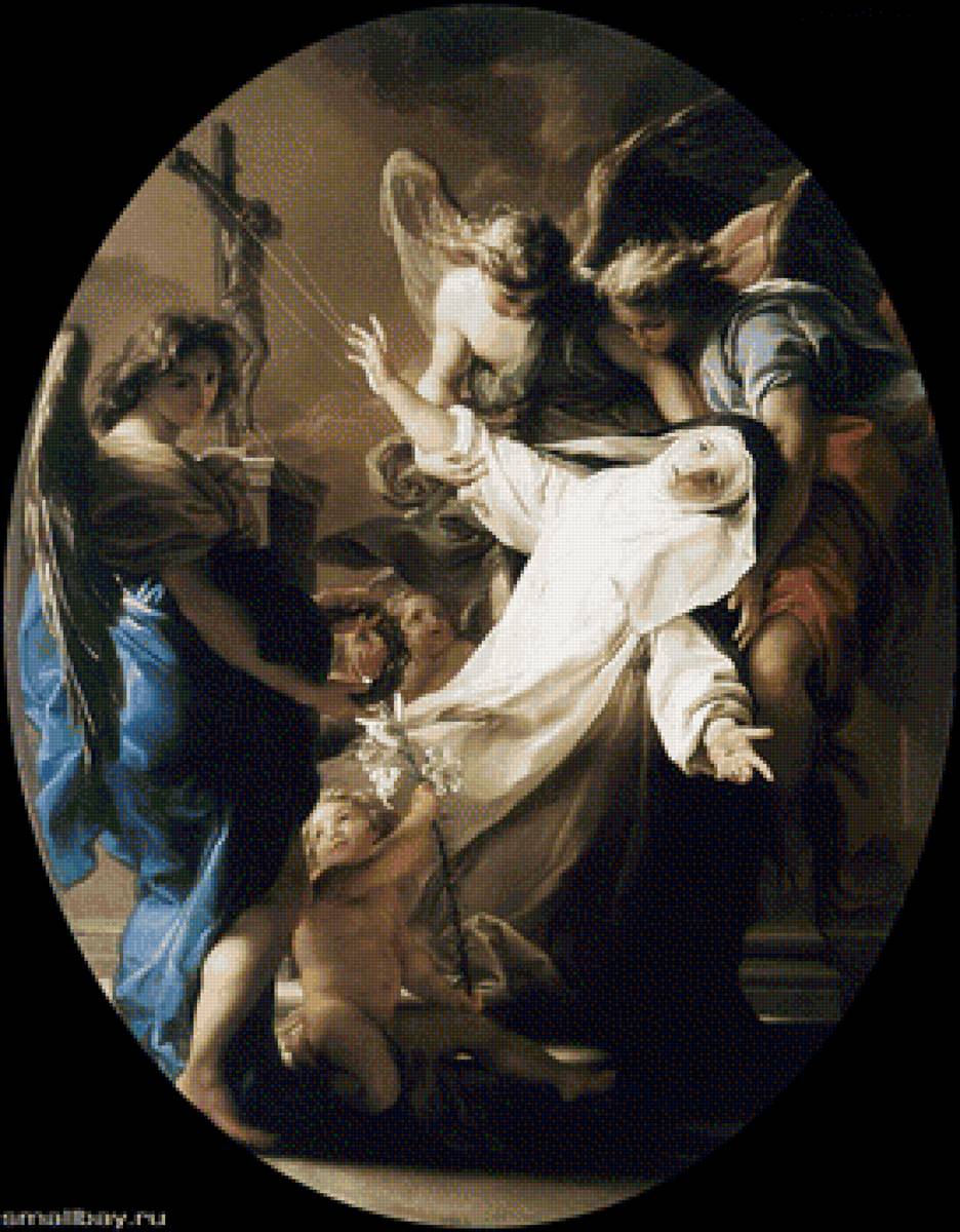 «Помпео Батони. Экстаз святой Екатерины Сиенской.» - предпросмотр