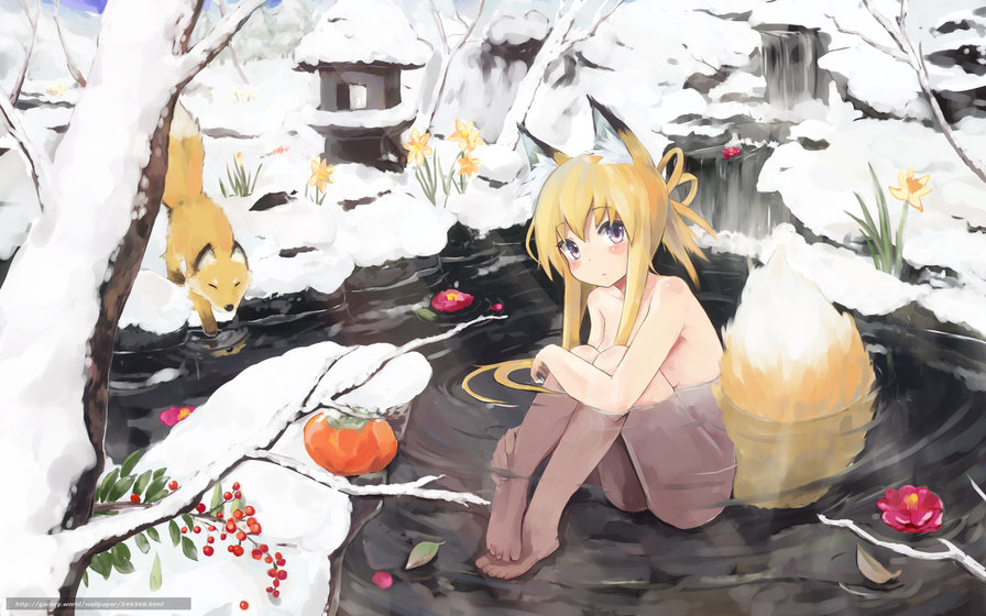 Зимние купание - аниме - оригинал