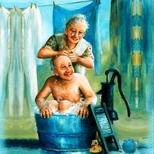 Схема вышивки «старики»