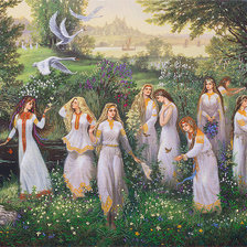 Схема вышивки «Девы Даарии»