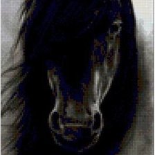 Схема вышивки «триптих конь  12»