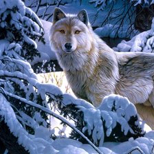 Схема вышивки «Зима»