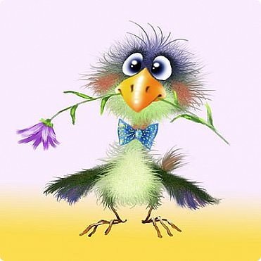 Чудо в перьях - птица, дети - оригинал