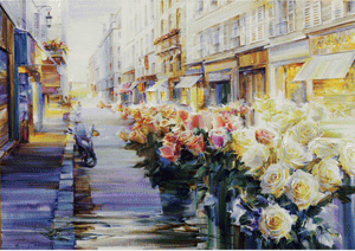 цветочная улочка - город - предпросмотр