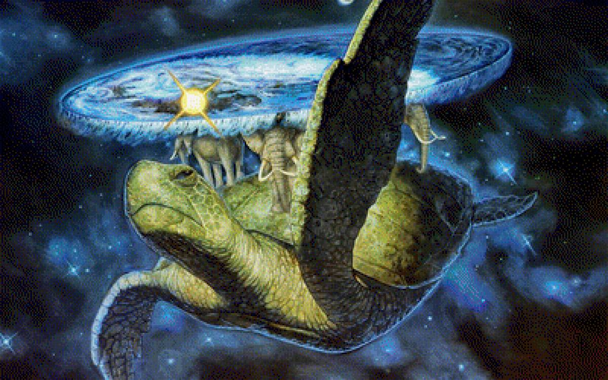 вселенная на трёх слонах - фентези, слоны, черепаха - предпросмотр