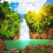 Схема вышивки «водопад»