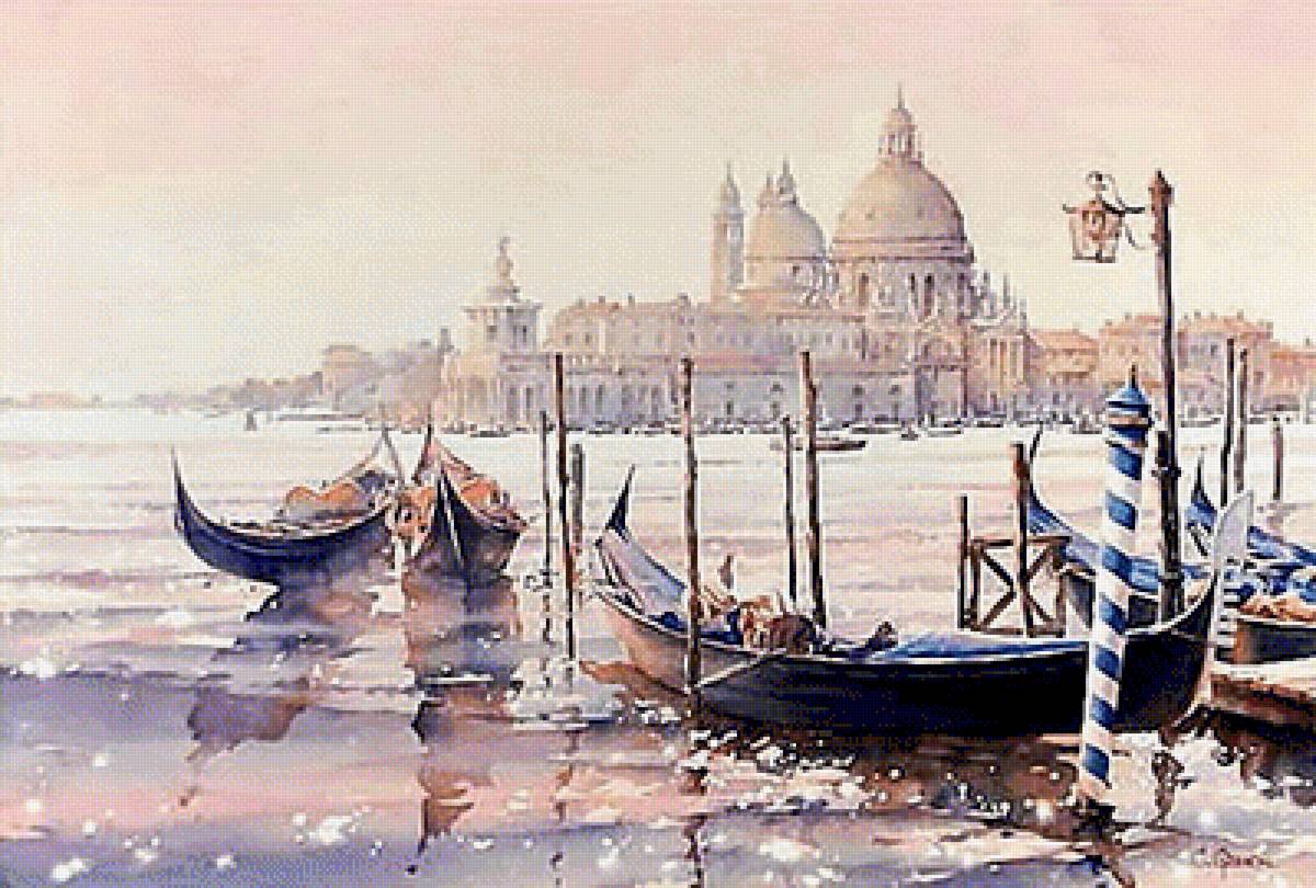 Худ. Кристиан Гранью. Венеция. - пейзаж, живопись., венеция - предпросмотр