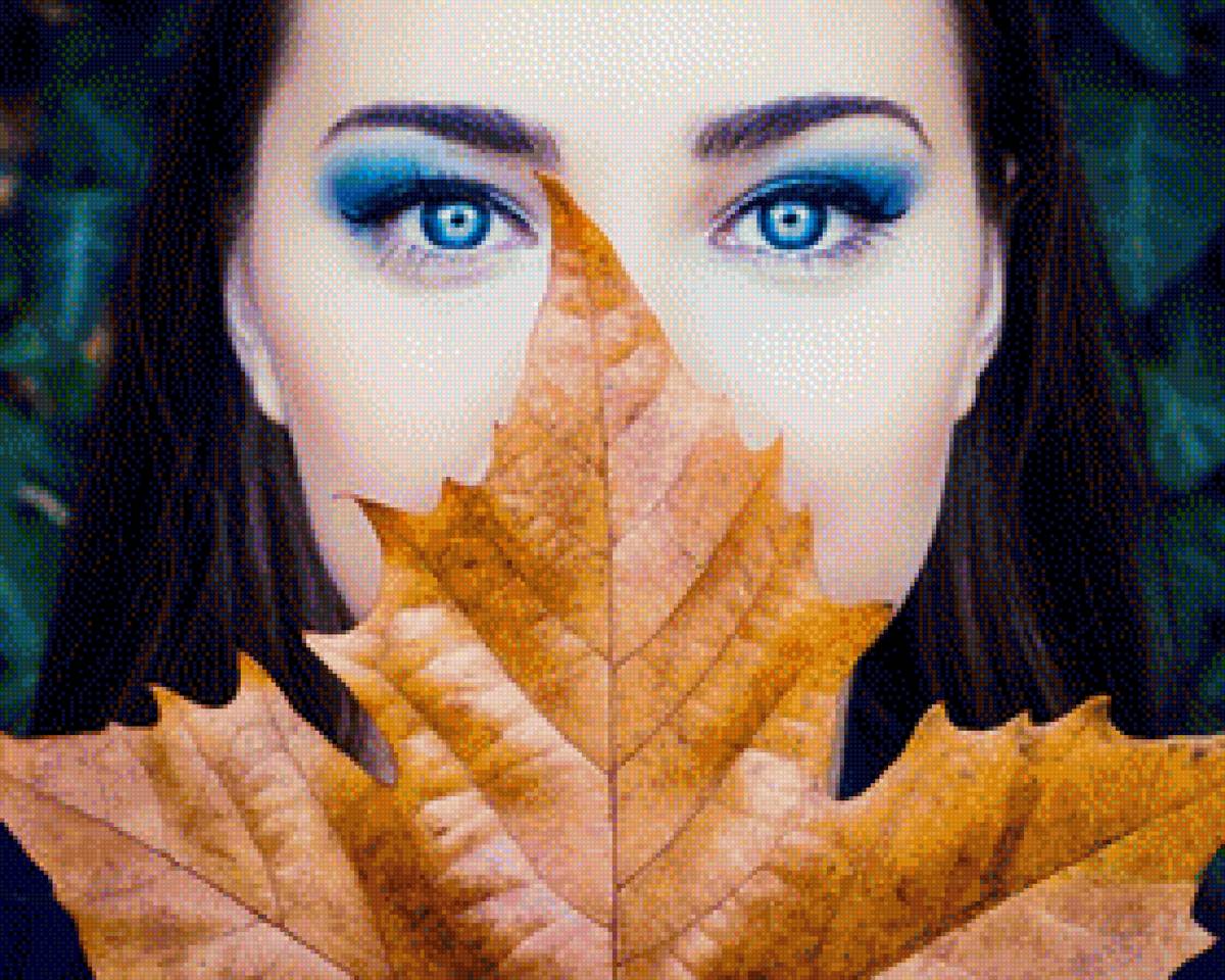 Девушка осень - листья, осень, девушка - предпросмотр