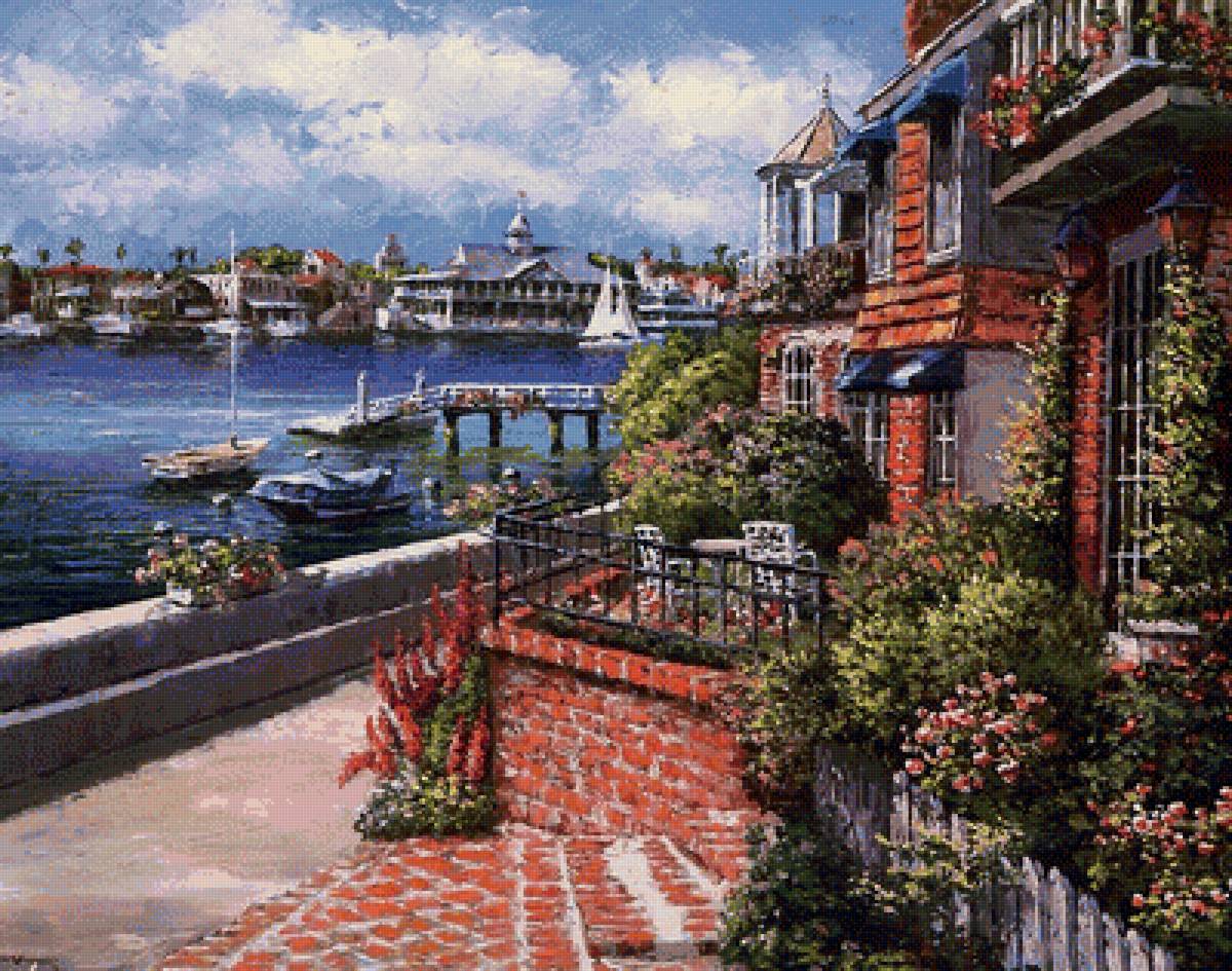 Итальянский дворик 3 - пейзаж, италия, двор - предпросмотр