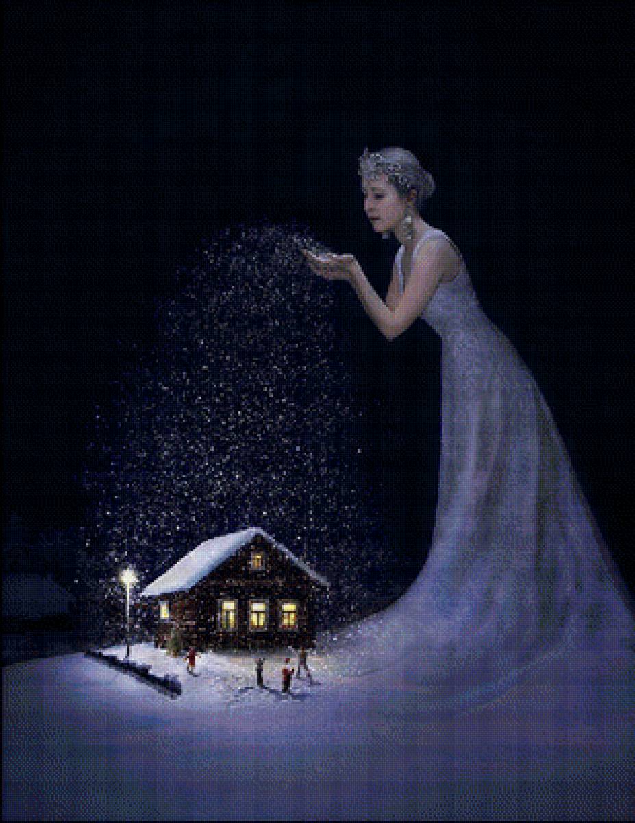 Пусть горит звезда. Зимняя сказка. Волшебница-зима. Волшебной рождественской ночи. Ночная метель.