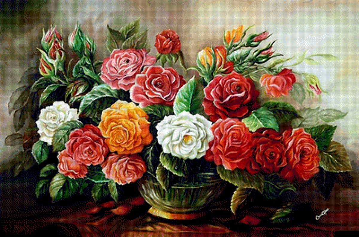 Роскошные Розы - цветы, красота, розы - предпросмотр