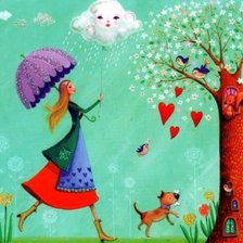 Схема вышивки «прогулка»