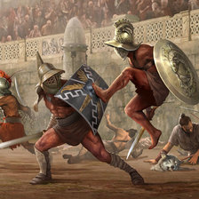 Схема вышивки «Бой гладиаторов»