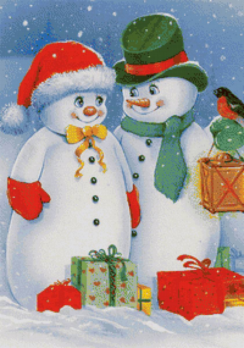 снеговики - предпросмотр