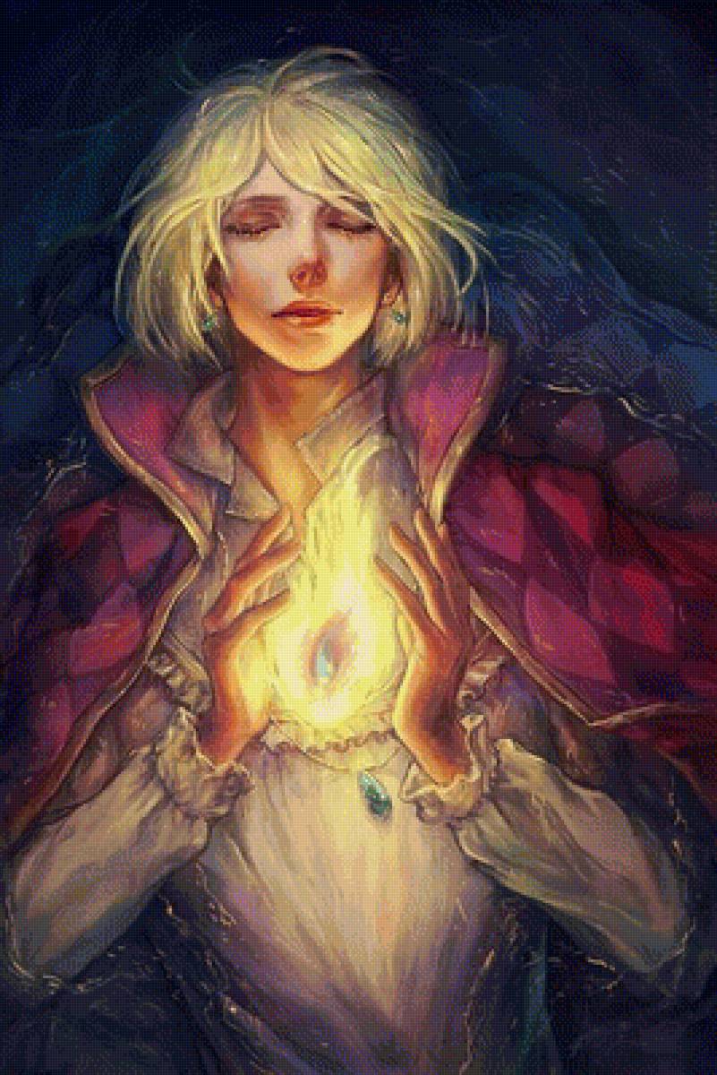 №1319210 - пламя, юноша, огонь - предпросмотр