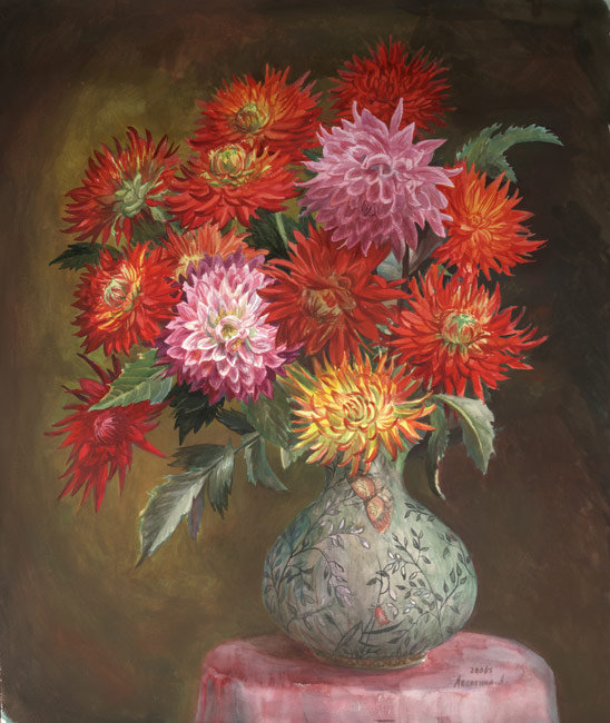 ГЕОРГИНЫ САЛЬВАДОР ДАЛИ - цветы - оригинал