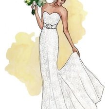 Оригинал схемы вышивки «невеста» (№1321175)