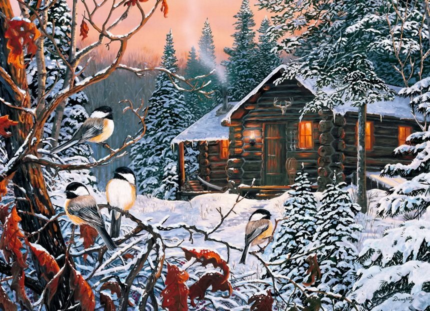 №1321795 - птицы, пейзаж - оригинал