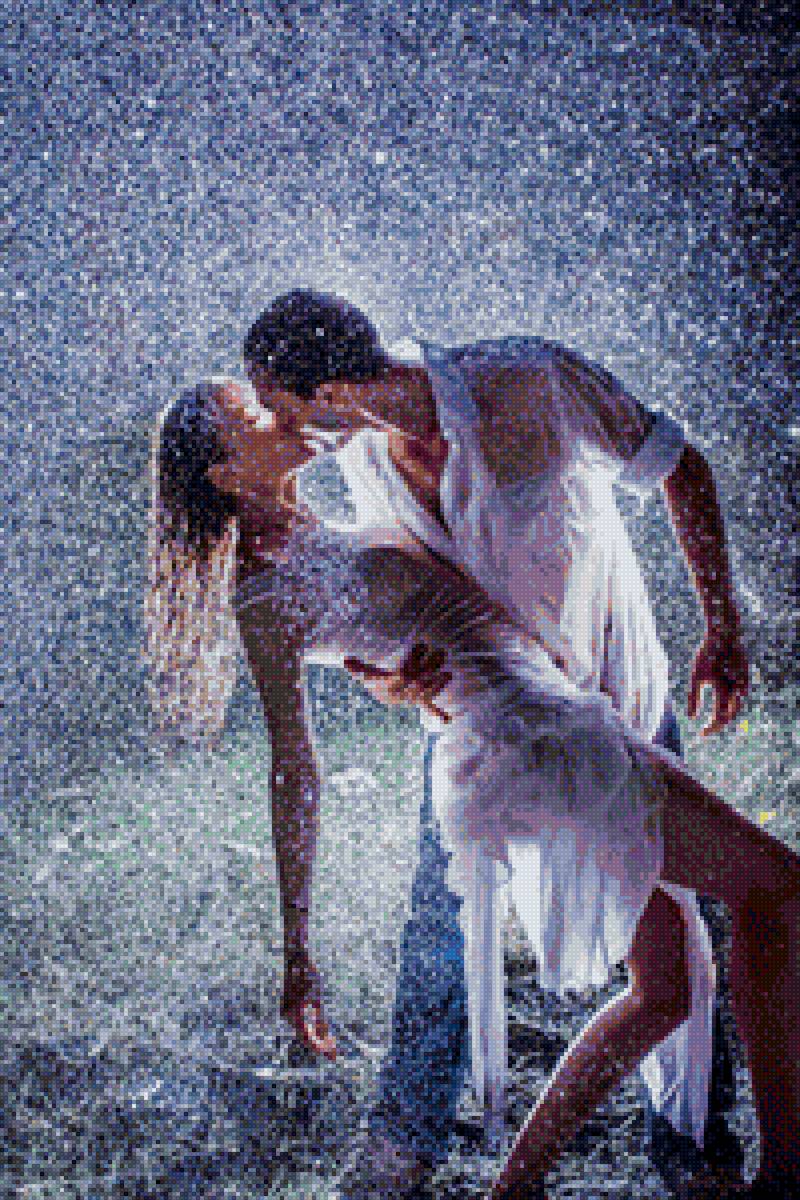 целйуки под дождем - романтика дождь - предпросмотр
